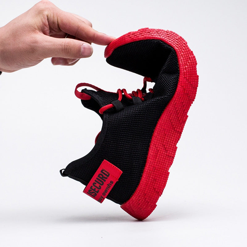 Męskie lekkie sportowe buty z oddychającej siateczki