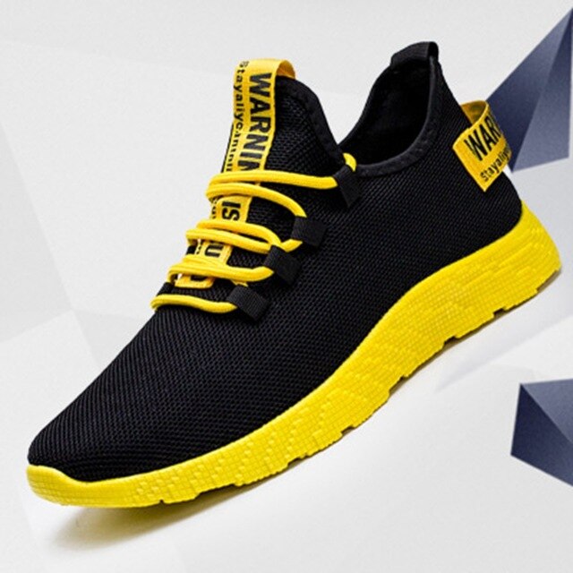 Męskie lekkie sportowe buty z oddychającej siateczki