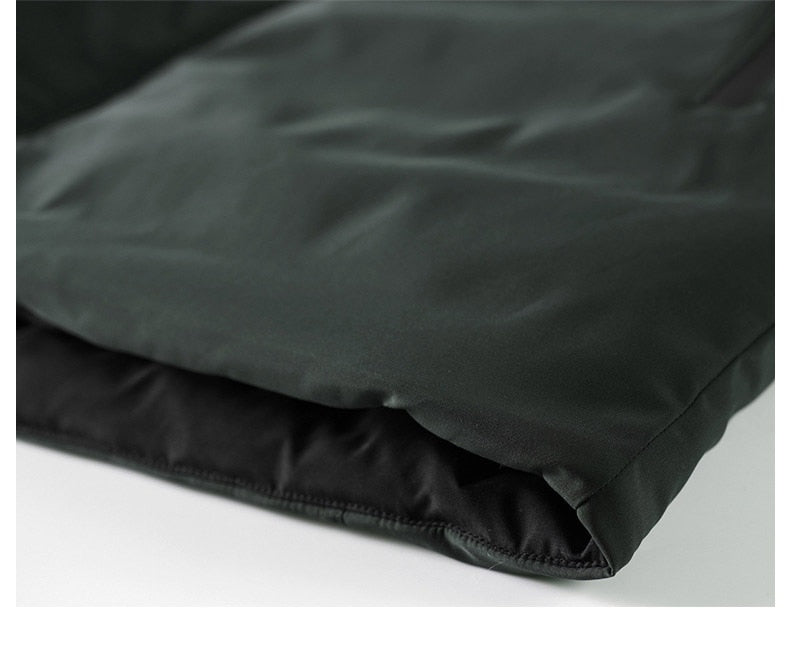 Męska kurtka zimowa parka z kapturem i ociepleniem – wodoodporna, wiatroszczelna